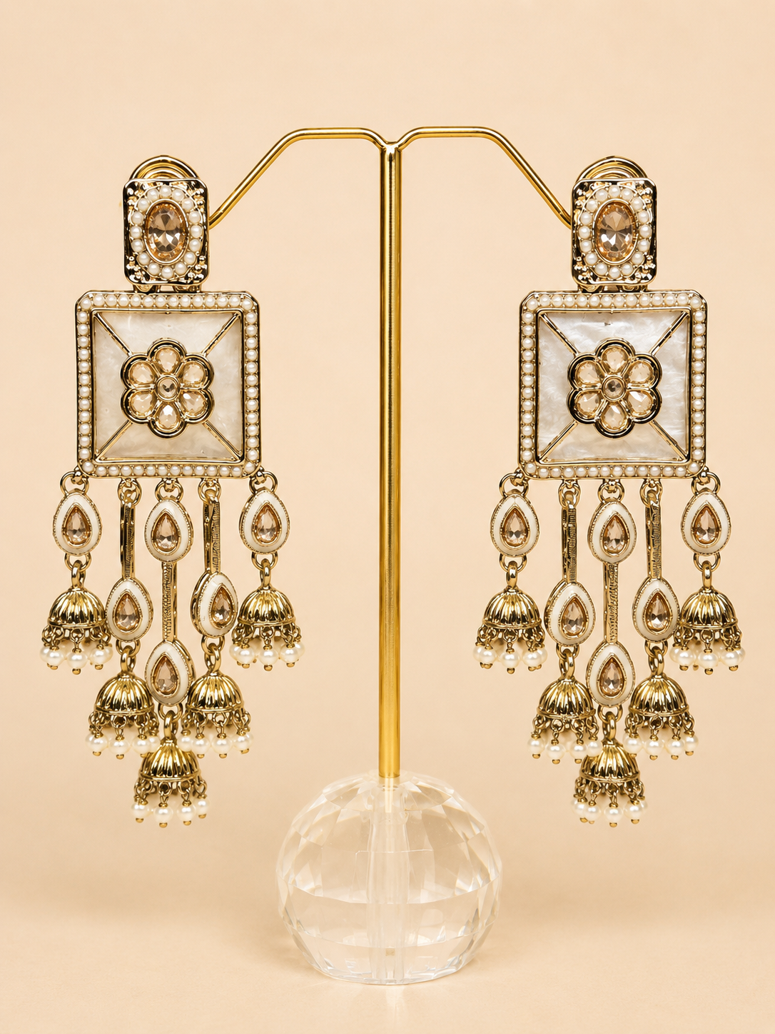 Noor Mahal Jhumka Earrings