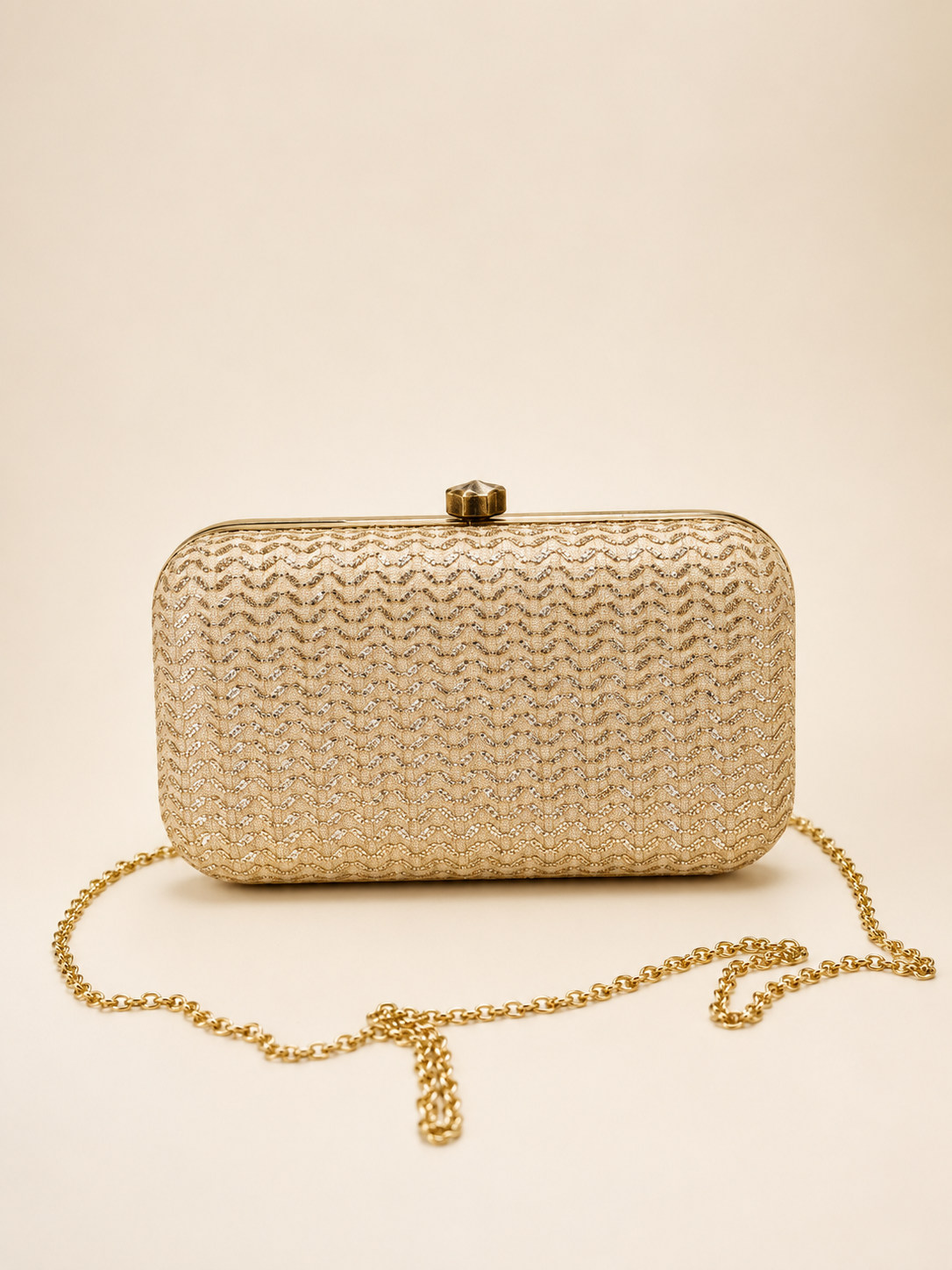 Champagne Shimmer Clutch