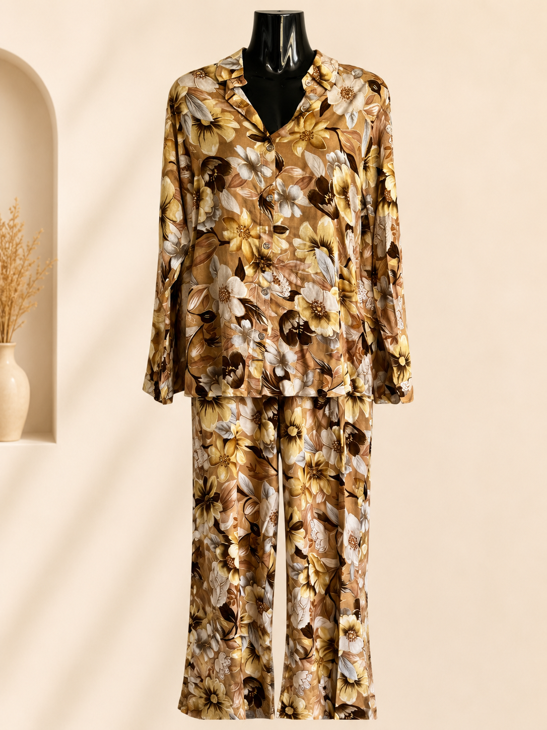 Golden Bloom 2-Piece Co-ord Set