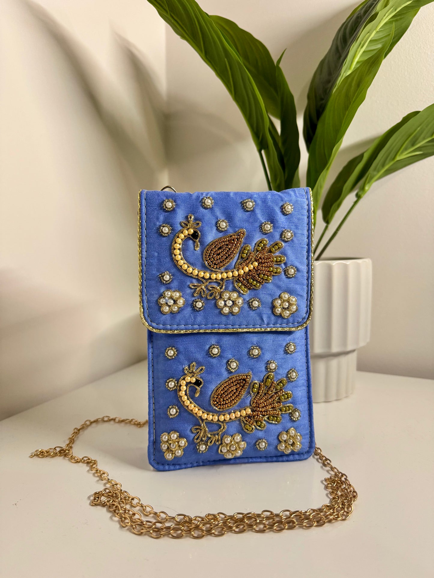 Mayur Embroidered Phone Sling Bag