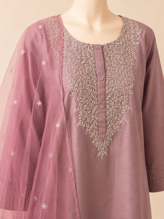 Dusty Rose Elegance 3-Piece Suit Set