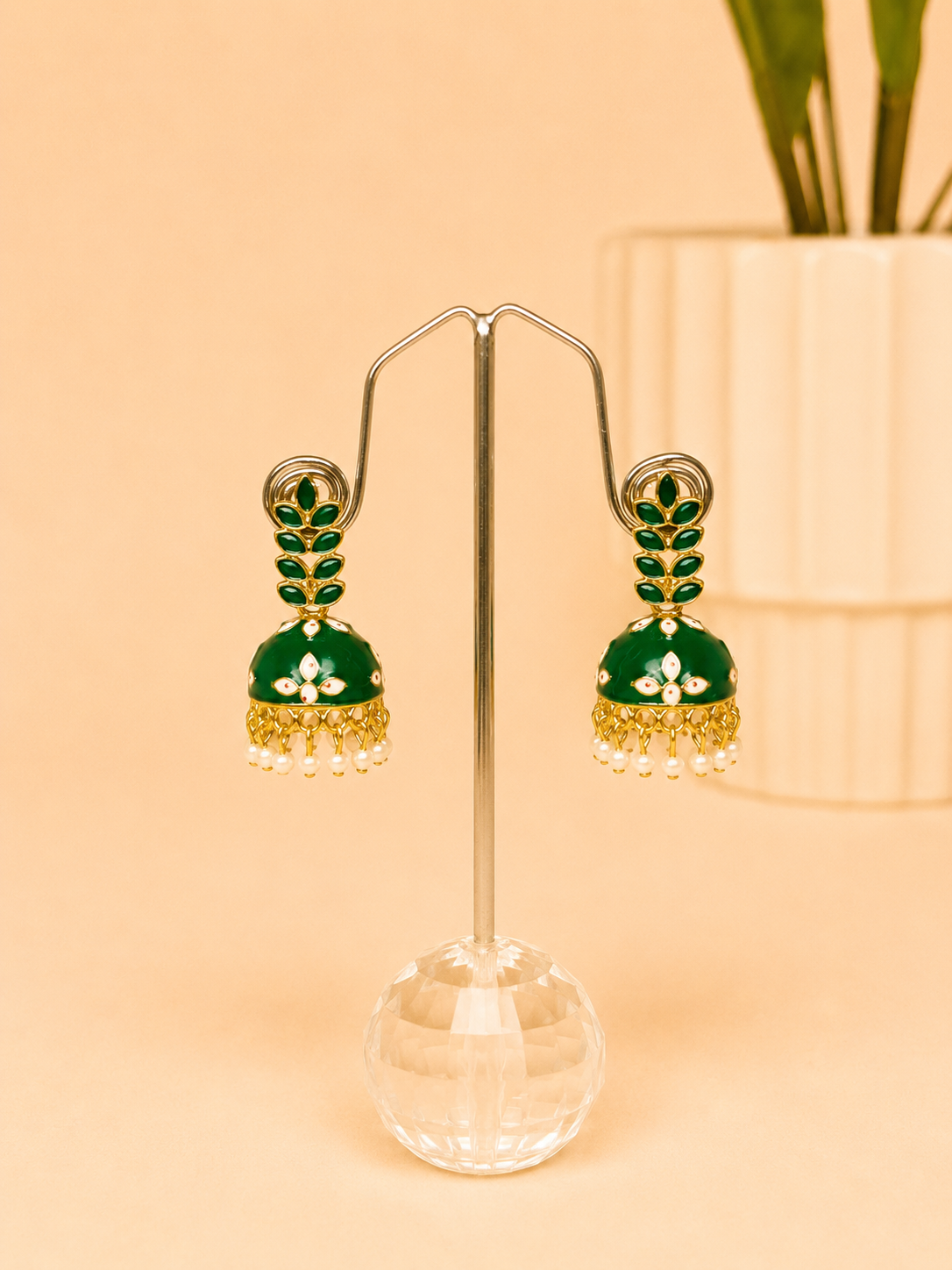 Meher Leaf Jhumkas