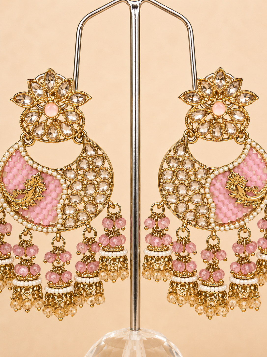 Gulabi Chand Statement Earrings