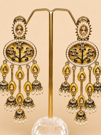 Sunehri Bagh Jhumka Earrings