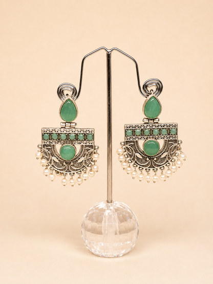 Mint Noor Statement Earrings