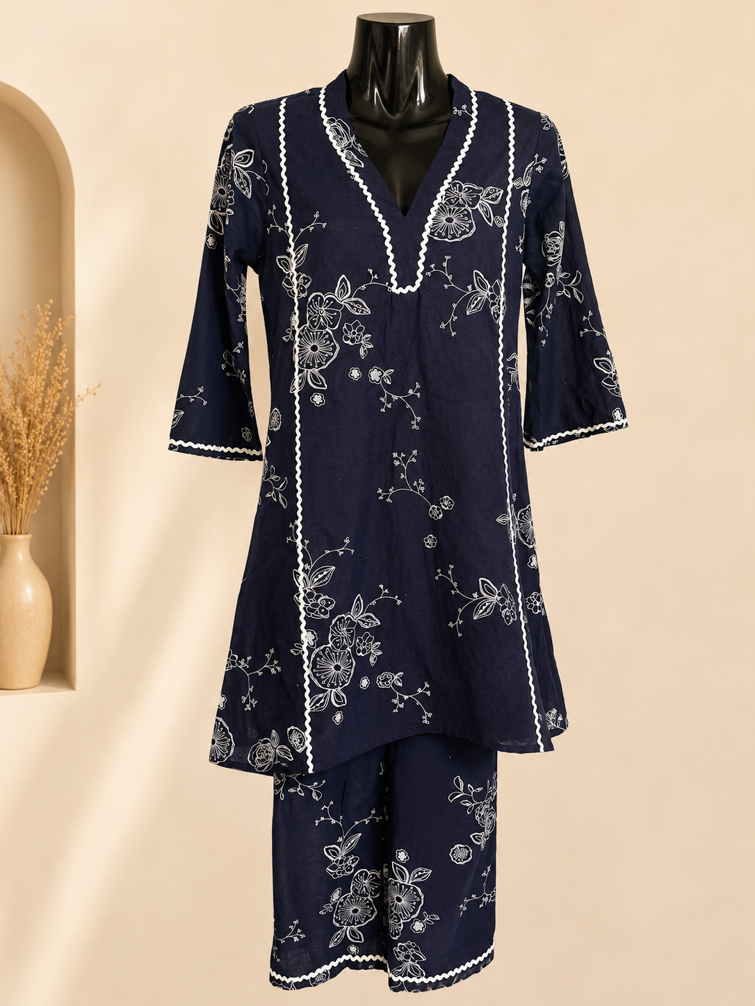 Midnight Bloom 2-Piece Co-ord Set