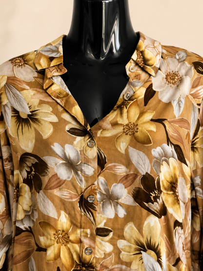 Golden Bloom 2-Piece Co-ord Set