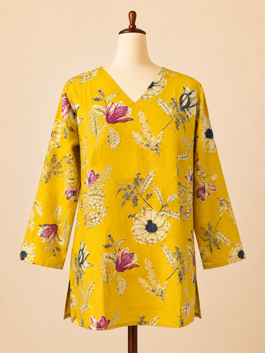 Everyday Floral Short Kurti – Assorted Prints