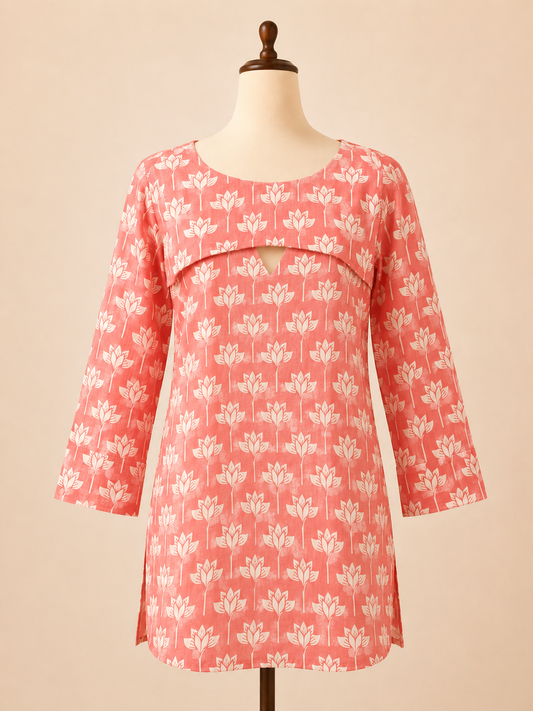 Lotus Layered 2-Piece Kurti Set