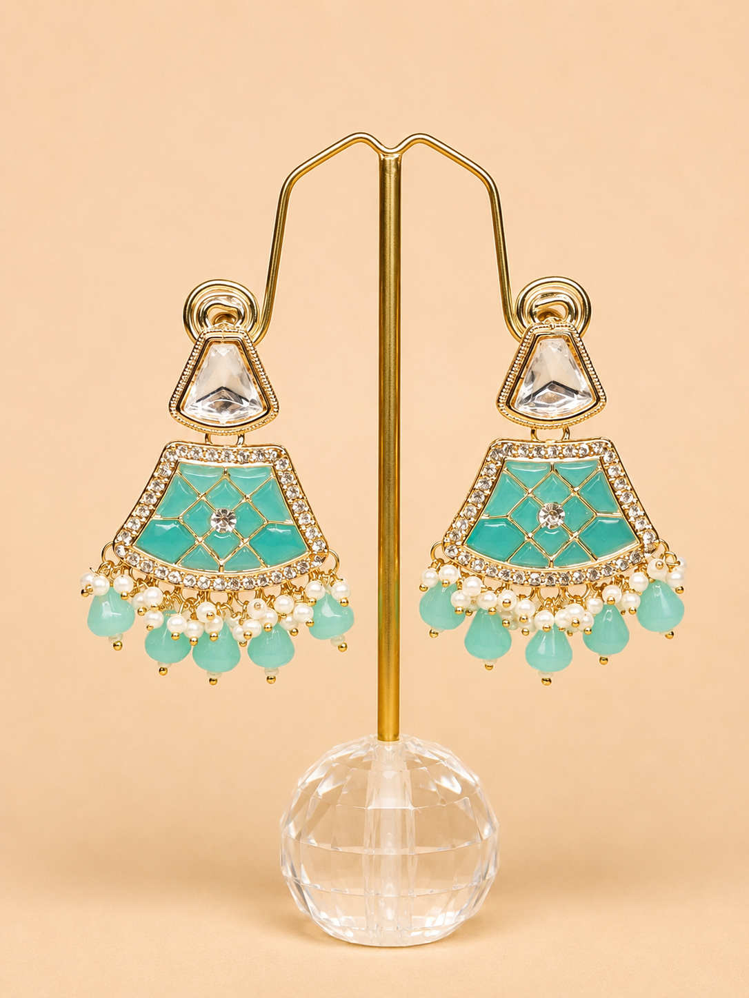Adaa Enamel Drop Earrings