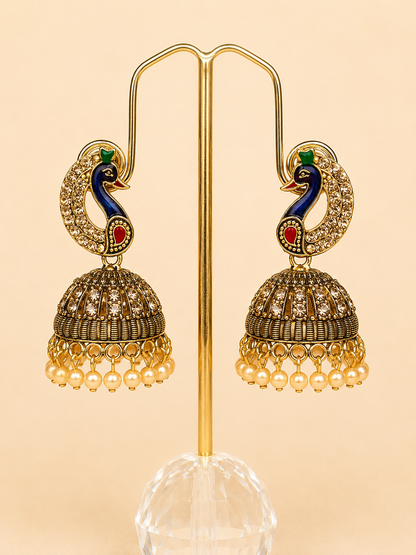 Mayura Jhumka Earrings