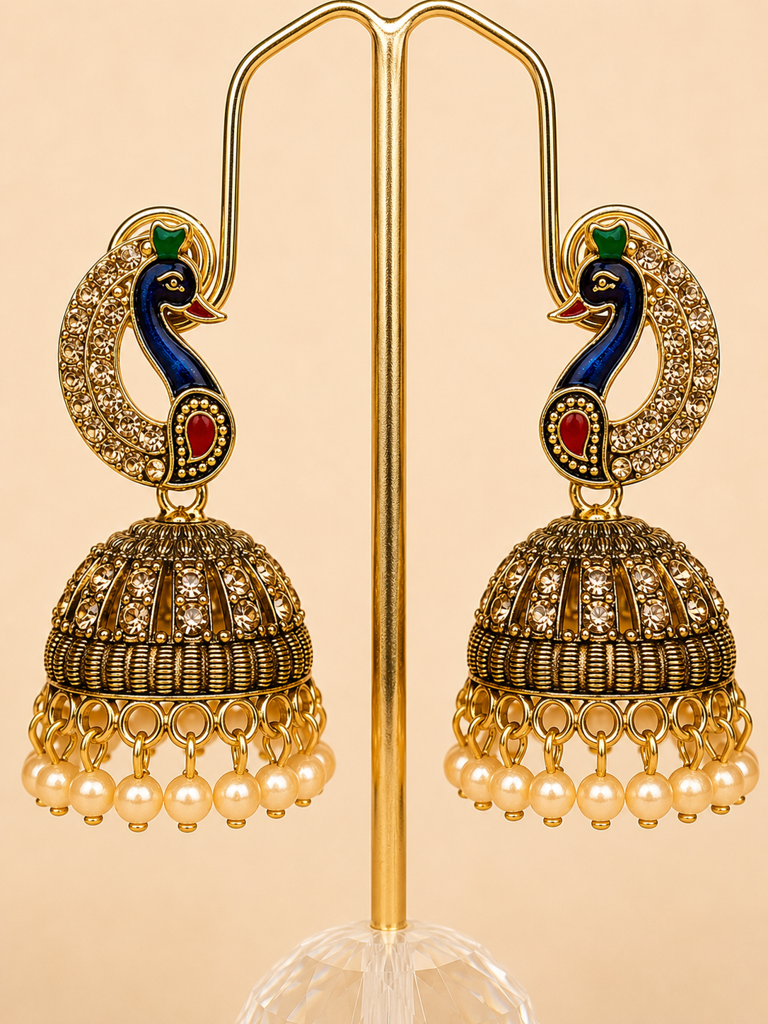 Mayura Jhumka Earrings