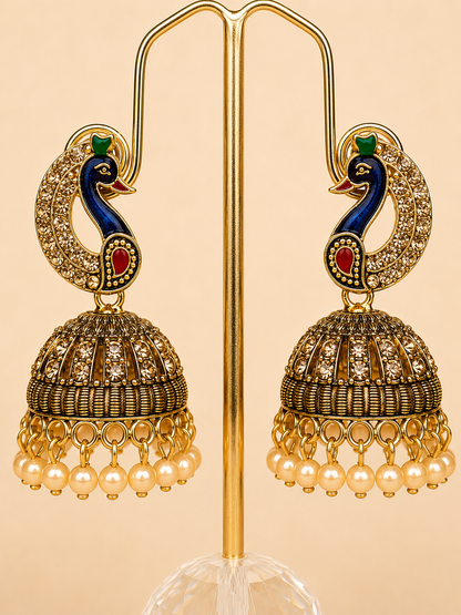 Mayura Jhumka Earrings