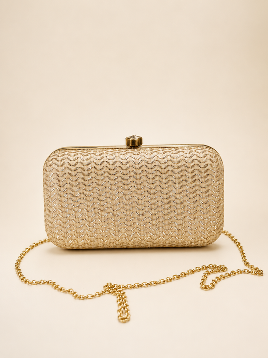 Champagne Shimmer Clutch