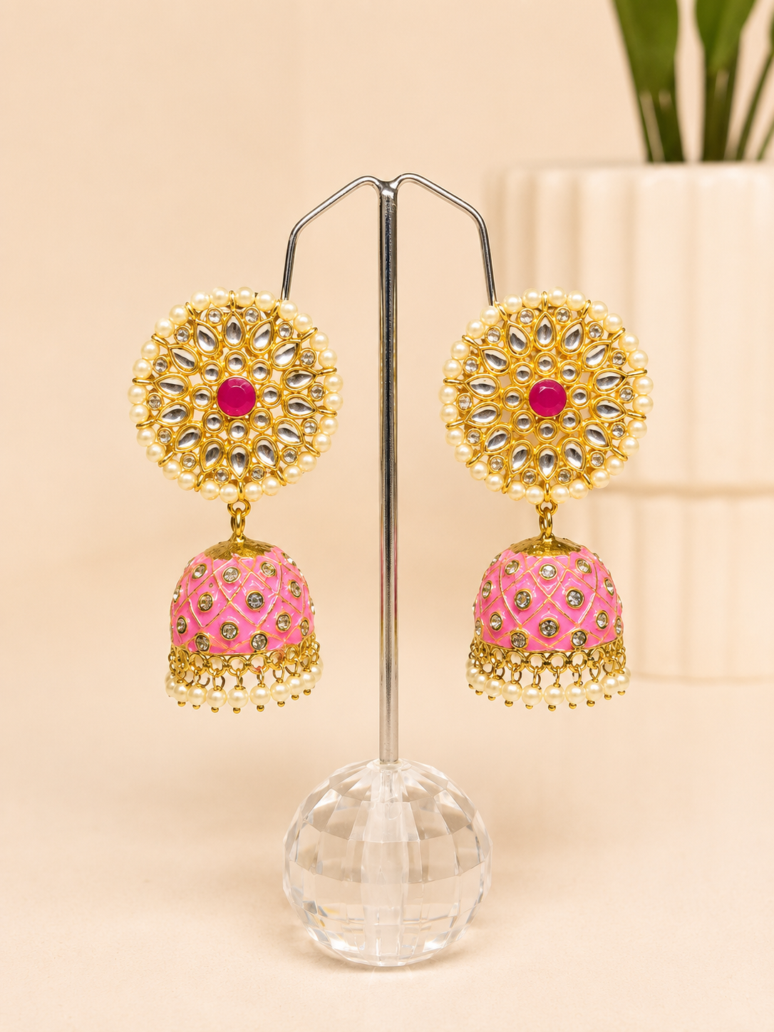 Gulnaar Kundan Jhumkas