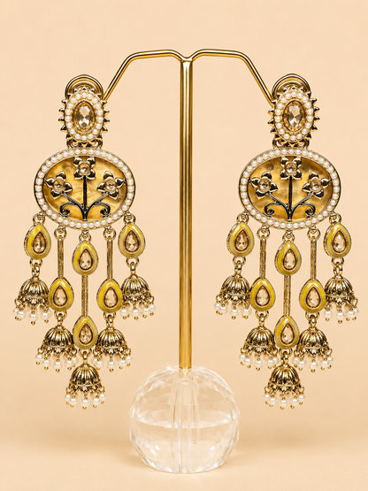Sunehri Bagh Jhumka Earrings