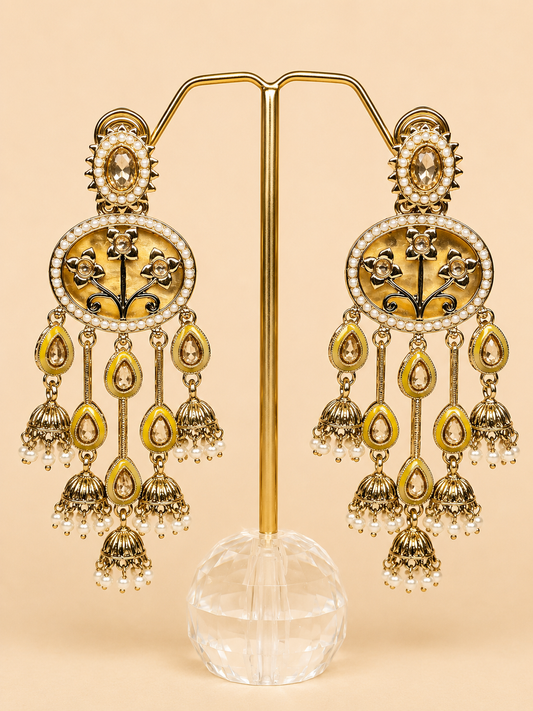 Sunehri Bagh Jhumka Earrings