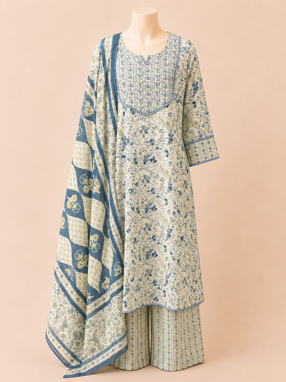 Morning Bloom 3-Piece Suit Set