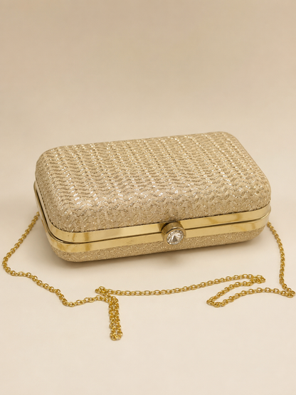 Champagne Shimmer Clutch