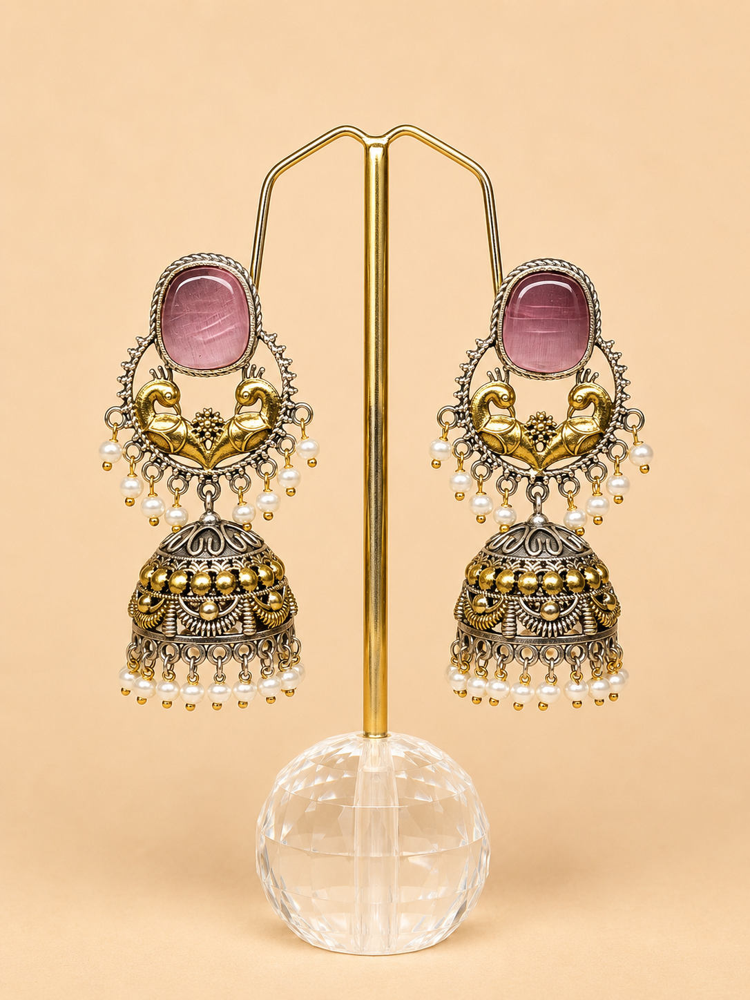 Morni Jhumka Earrings