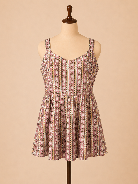 Meadow Muse Printed Peplum Top