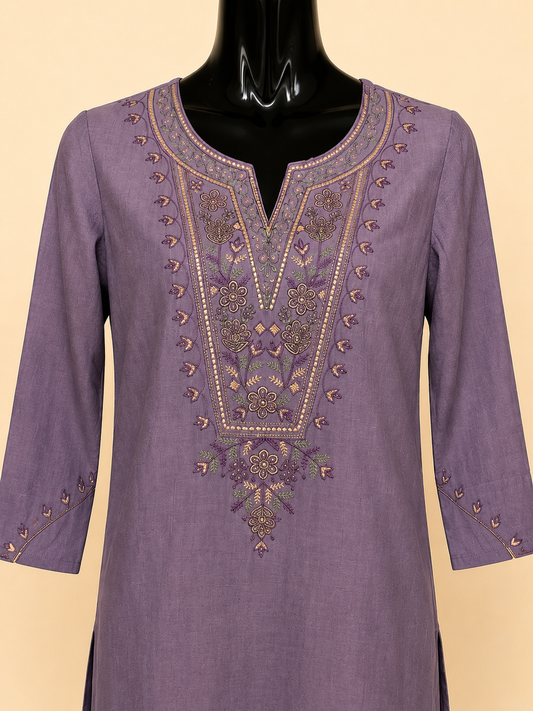 Gulnaar Embroidered Kurti
