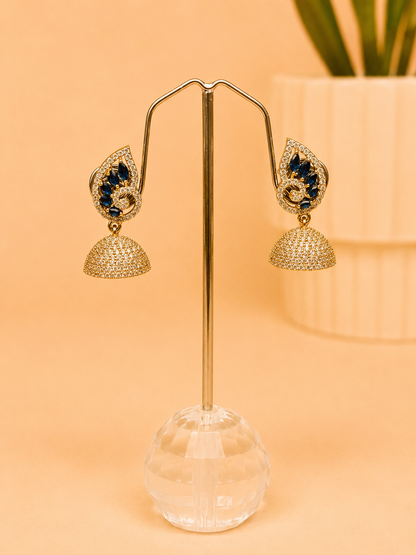Neel Mayura Jhumkas