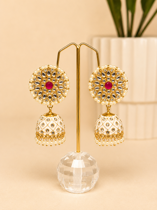 Gulnaar Kundan Jhumkas