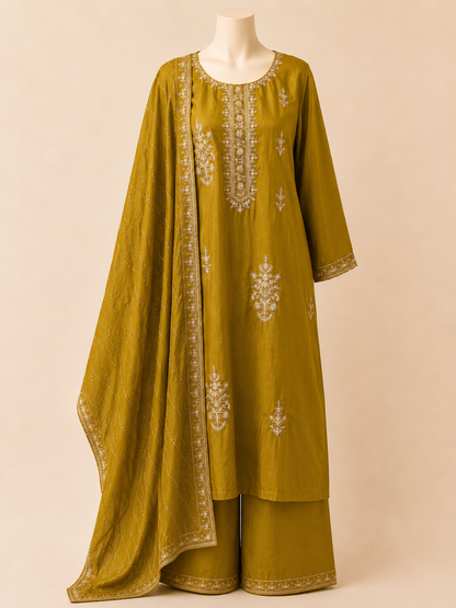Golden Zariya 3-Piece Suit Set