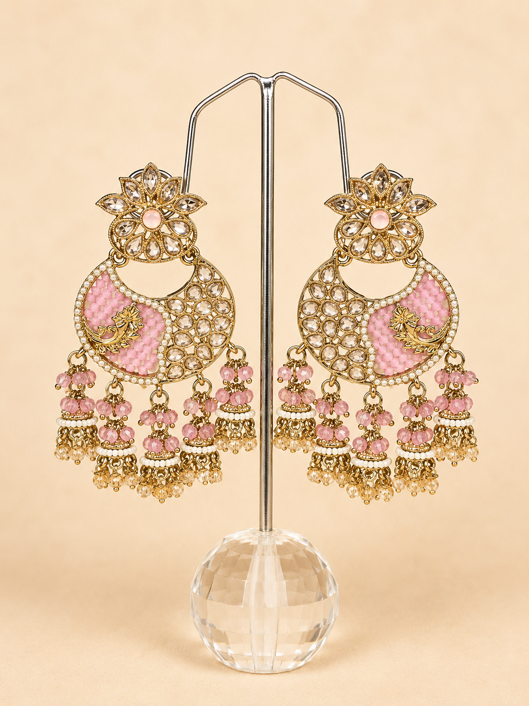 Gulabi Chand Statement Earrings