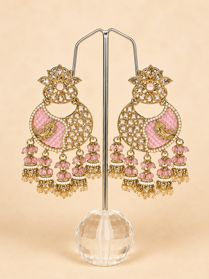 Gulabi Chand Statement Earrings