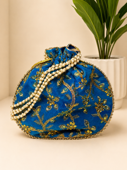 Neel Rani Pearl Potli Bag