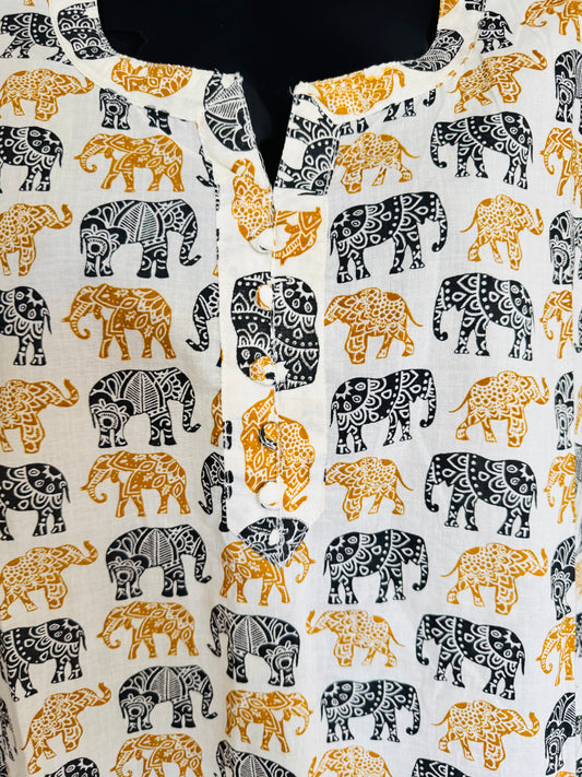 Jaipur Elephant Everyday Kurti