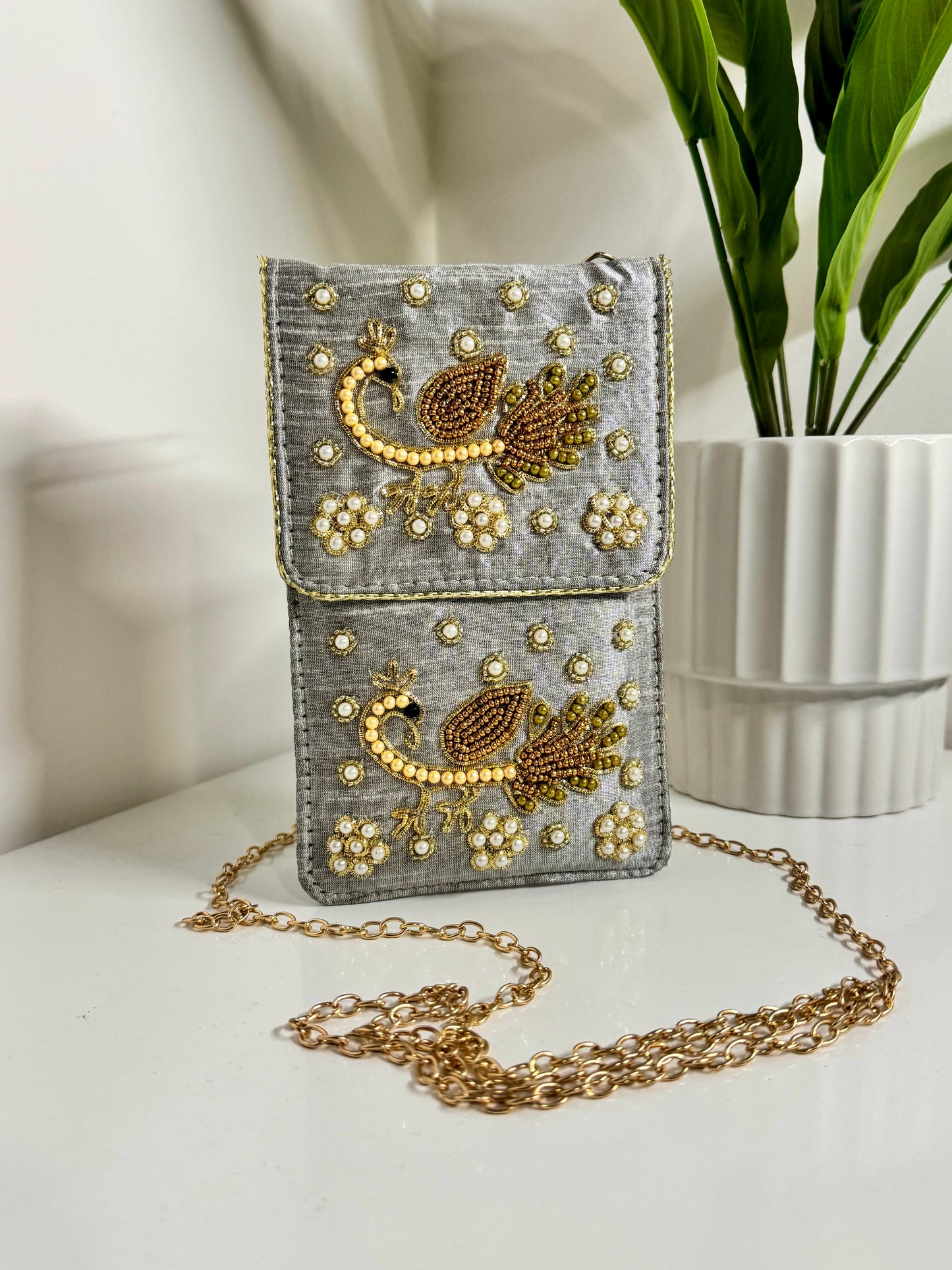Mayur Embroidered Phone Sling Bag