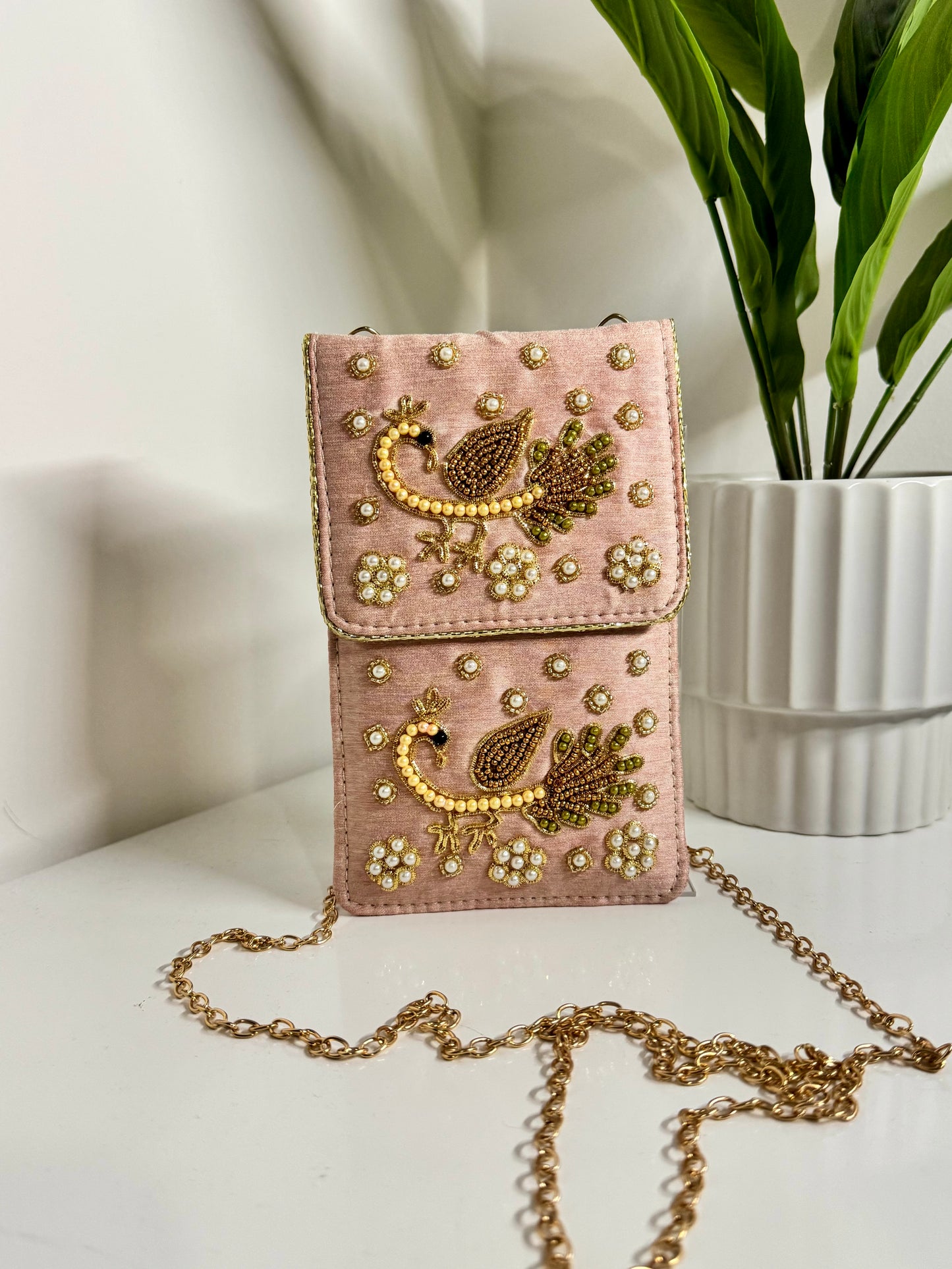 Mayur Embroidered Phone Sling Bag