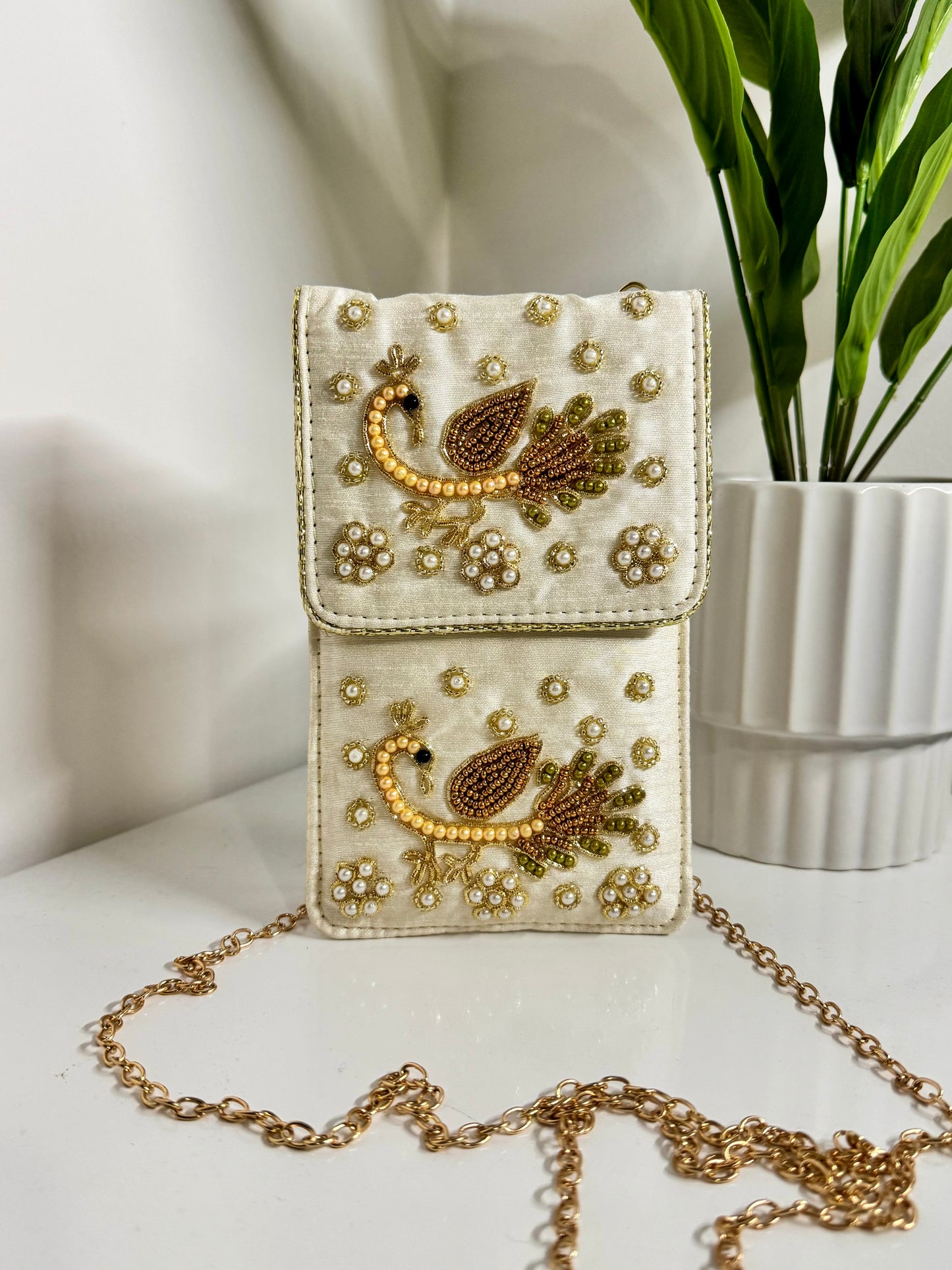 Mayur Embroidered Phone Sling Bag