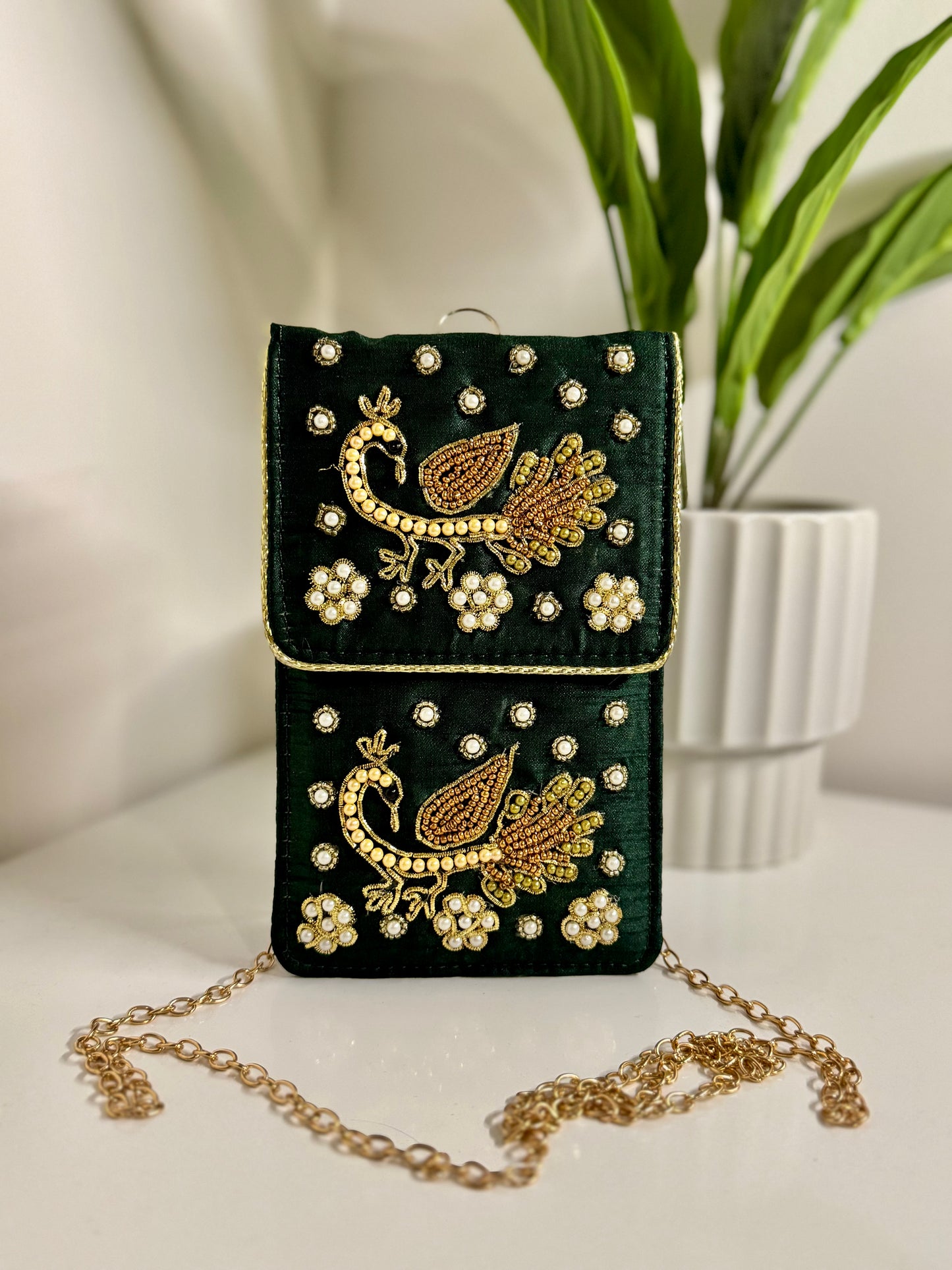 Mayur Embroidered Phone Sling Bag