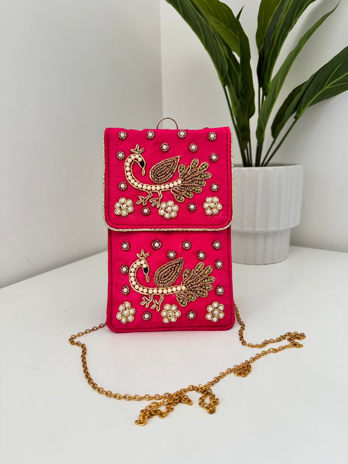 Mayur Embroidered Phone Sling Bag