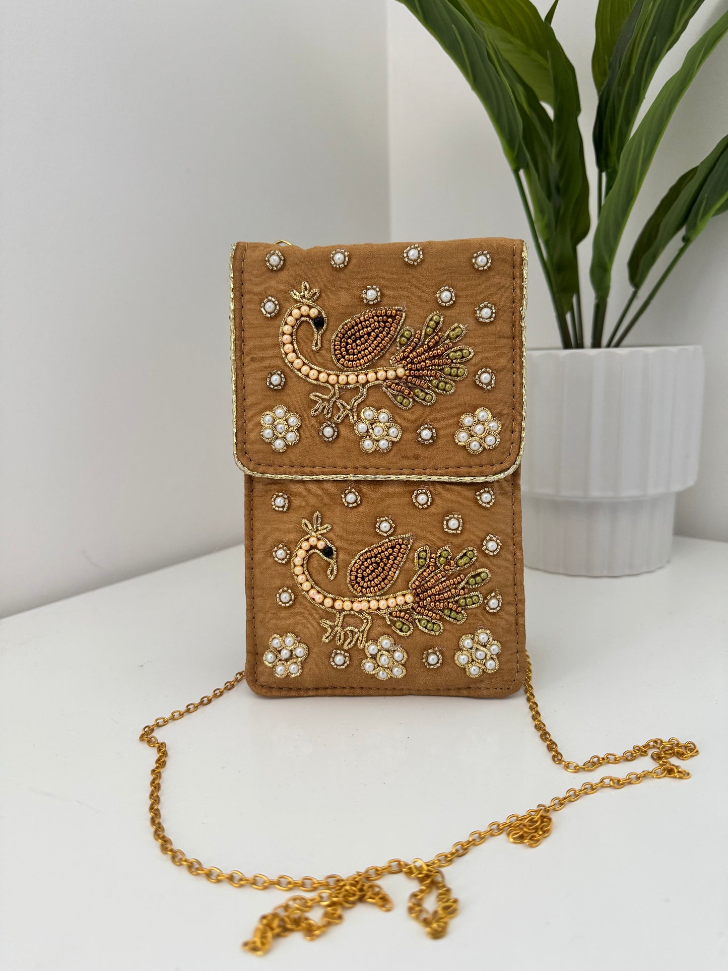 Mayur Embroidered Phone Sling Bag